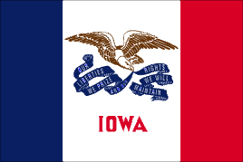 a pdf image of the flag of Iowa