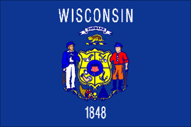 a pdf image of the flag of Wisconsin