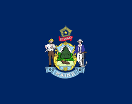 a pdf image of the flag of Maine