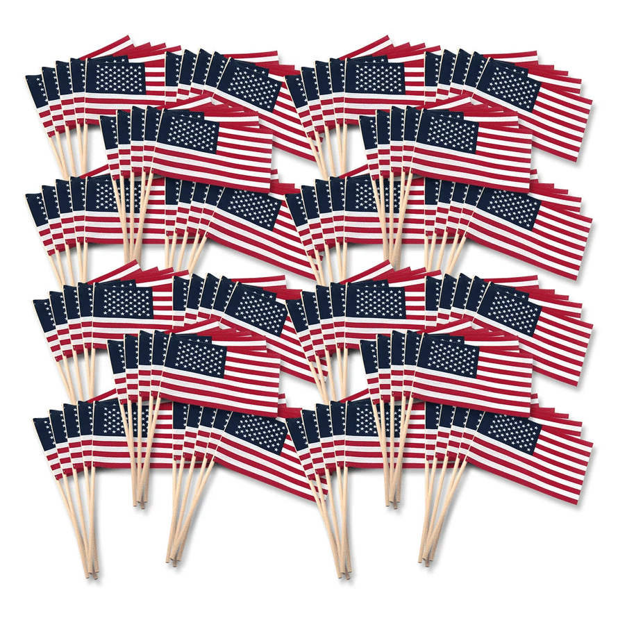 Miniature Cotton US Flags