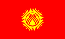 an image of the flag of Kyrgyzstan