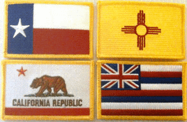 State Flag Patches - Rectangle