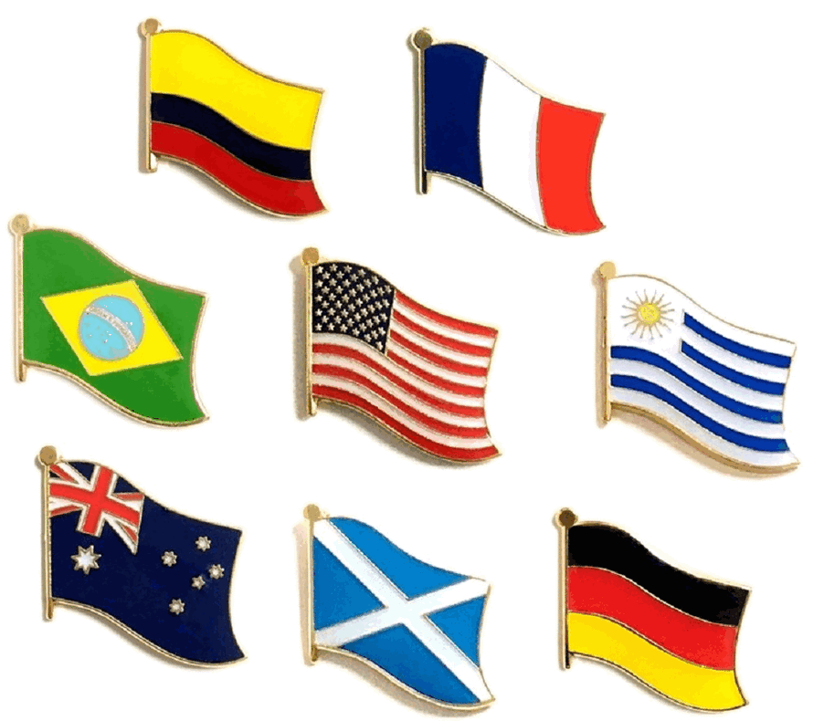 World Flag Pins - Single