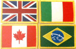 World Flag Rectangle Patches