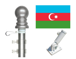 Azerbaijan flag and pole kit