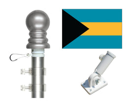 Bahamas flag and pole kit