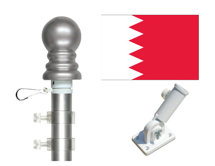 Bahrain flag and pole kit