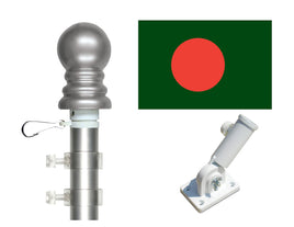 Bangladesh flag and pole kit