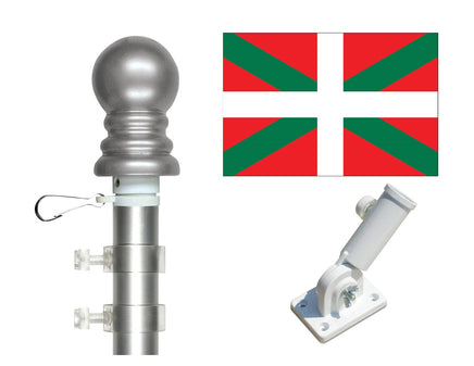 Basque Lands flag and pole kit