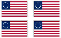 Betsy Ross Flag Stickers - 50 per sheet