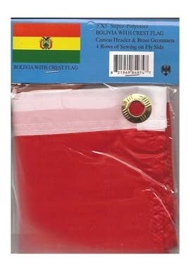 Bolivia polyester flag in its packaging