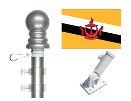 Brunei flag and pole kit