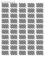 Checkered Racing Flag Stickers - 50 per sheet