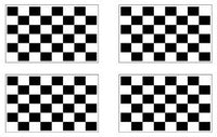 Checkered Racing Flag Stickers - 50 per sheet