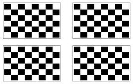 Checkered Racing Flag Stickers - 50 per sheet