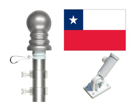 Chile flag and spinner pole kit