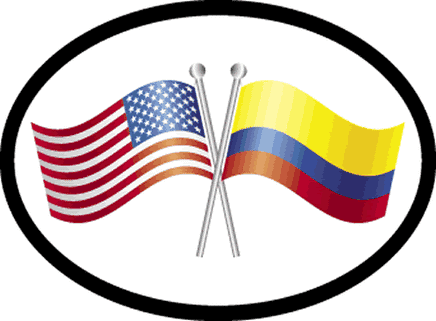 Colombia Friendship Oval Decal