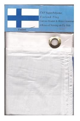 Finland polyester flag in its packaging