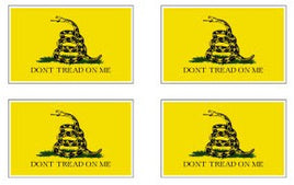 Gadsden Flag Stickers - 50 per sheet