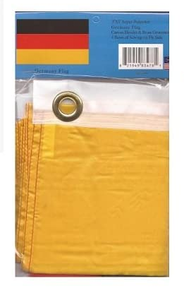 Germany polyester flag in its packaging