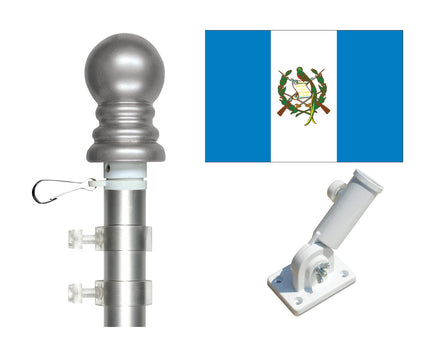 Guatemala flag and pole kit