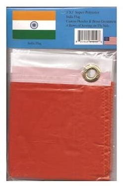 India polyester flag in its packaging