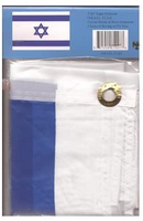 Israel polyester flag in its packaging