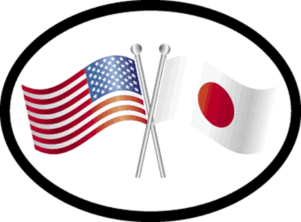 Japan Friendship Oval Decal