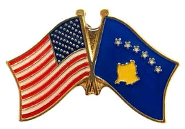 Kosovo Friendship Flag Lapel Pins