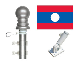 Laos flag and spinner pole kit