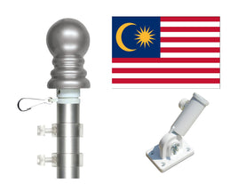 Malaysia flag and pole kit