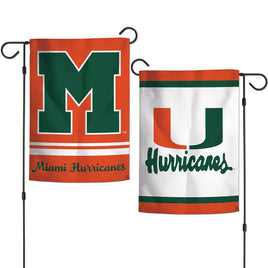 Miami Hurricanes (Vault) 12.5” x 18″ College Garden Flag