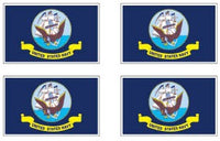 Navy Flag Stickers - 50 per sheet