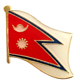 Nepal Flag Lapel Pins - Single