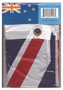 New Zealand polyester flag in its packaging