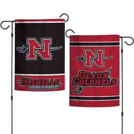 Nicholls Colonels 12.5” x 18″ College Garden Flag