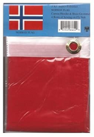 Norway polyester flag in its packaging