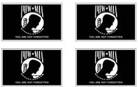 POW/MIA Flag Stickers - 50 per sheet