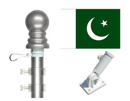 Pakistan flag and spinner pole