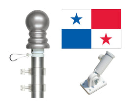 Panama flag and spinner pole