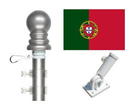 Portugal flag and pole kit