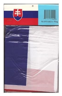 Slovakia polyester flag in its packaging