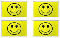 Smiley Face Flag Stickers - 50 per sheet