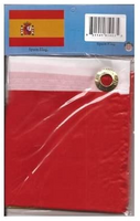 Spain polyester flag in its packaging