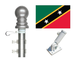 St. Kitts and Nevis flag and Spinner Pole