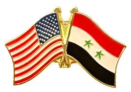 Syria Friendship Flag Lapel Pins