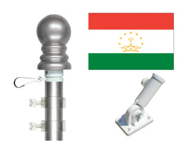 Tajikistan flag and spinner pole