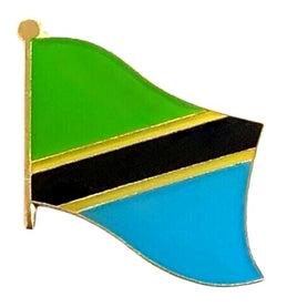 Tanzania Flag Lapel Pins - Single