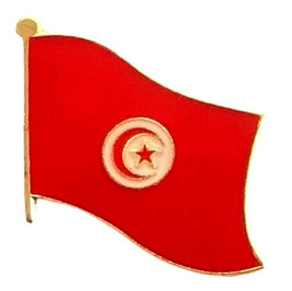 Tunisia Flag Lapel Pins - Single