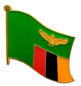 Zambia Flag Lapel Pins - Single